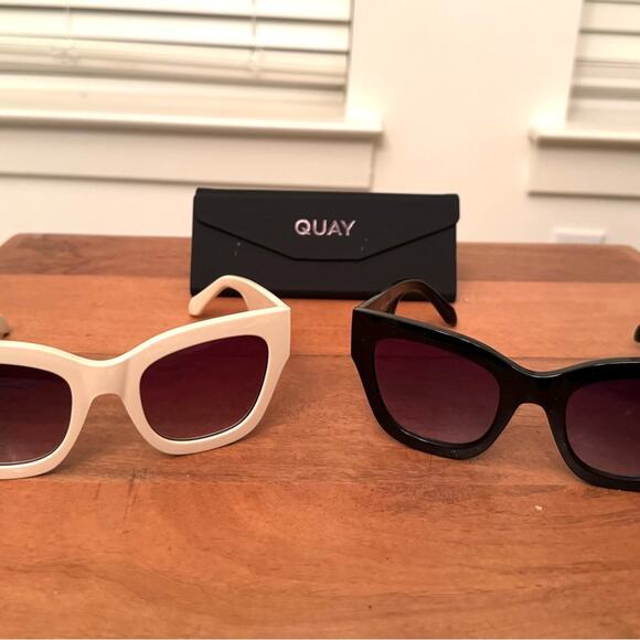 Quay BY THE WAY sunglasses NWOT’s Ivory - Picture 3 of 7
